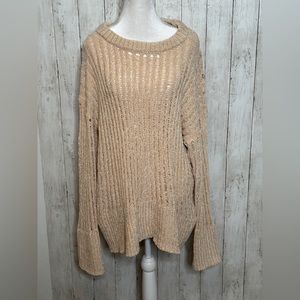 MOD on Trend Beige long sleeve/bell cuff- Size M/L NWT